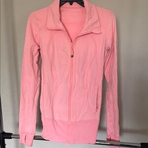 Lululemon Athletica Pink Fitted Zip-Up Jacket